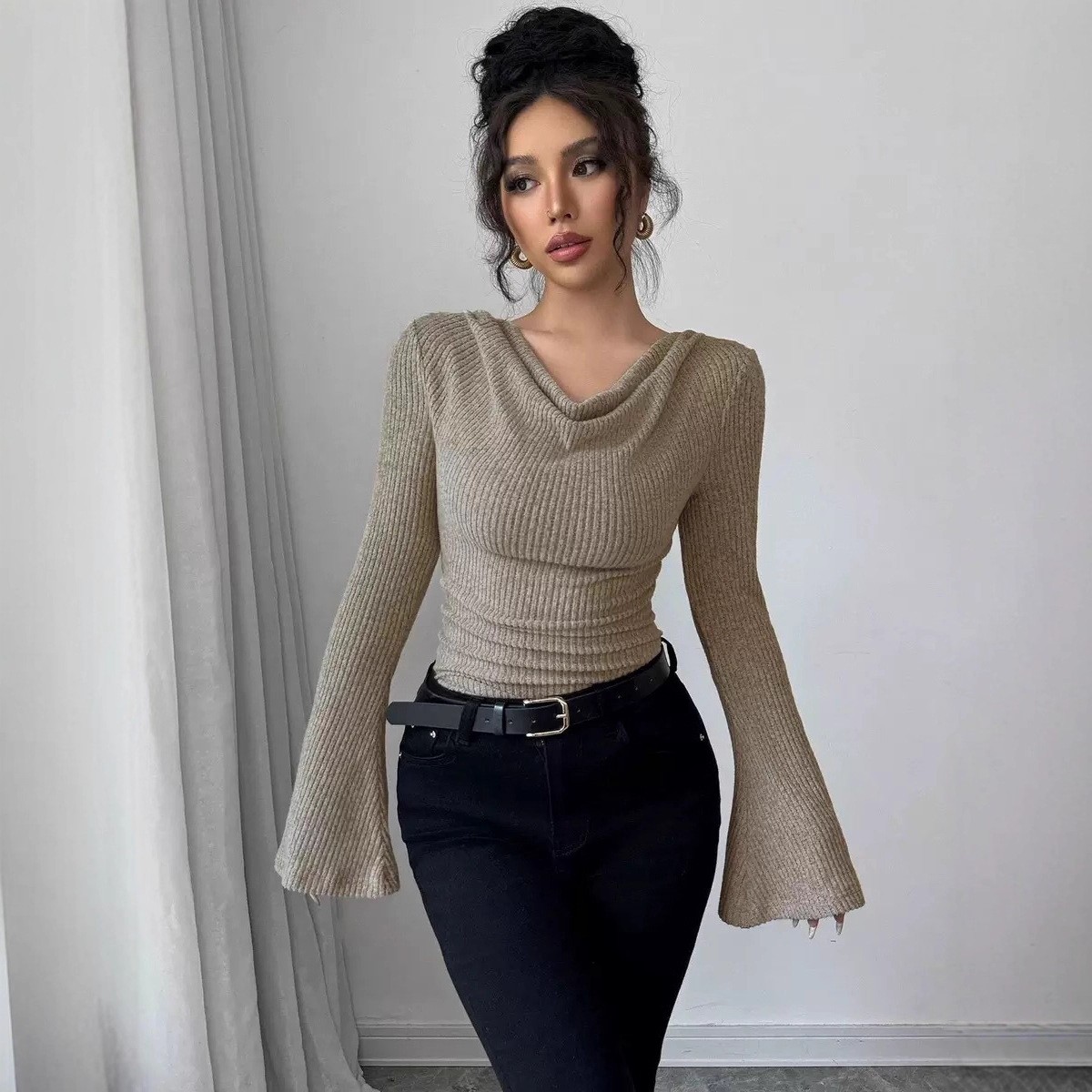 Women's Blouse Longsleeve Soli - Blouse Off Shoulder avaliação e preço