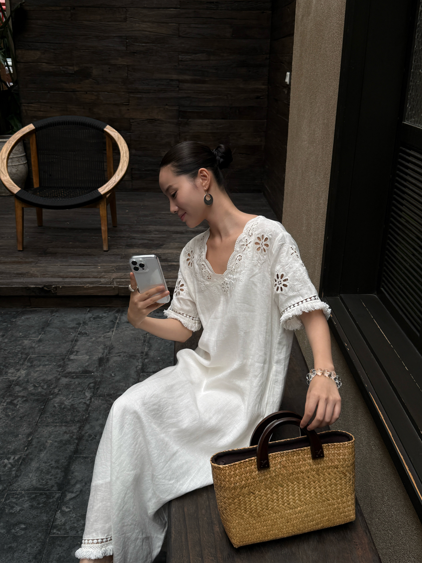 Elegant Simple Style Holiday C - Linen Dress Wrap avaliação e preço