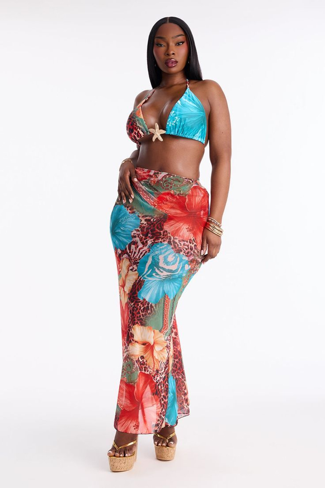 Women Plus Size Summer Boho Fl - Maxi Dress Halter avaliação e preço