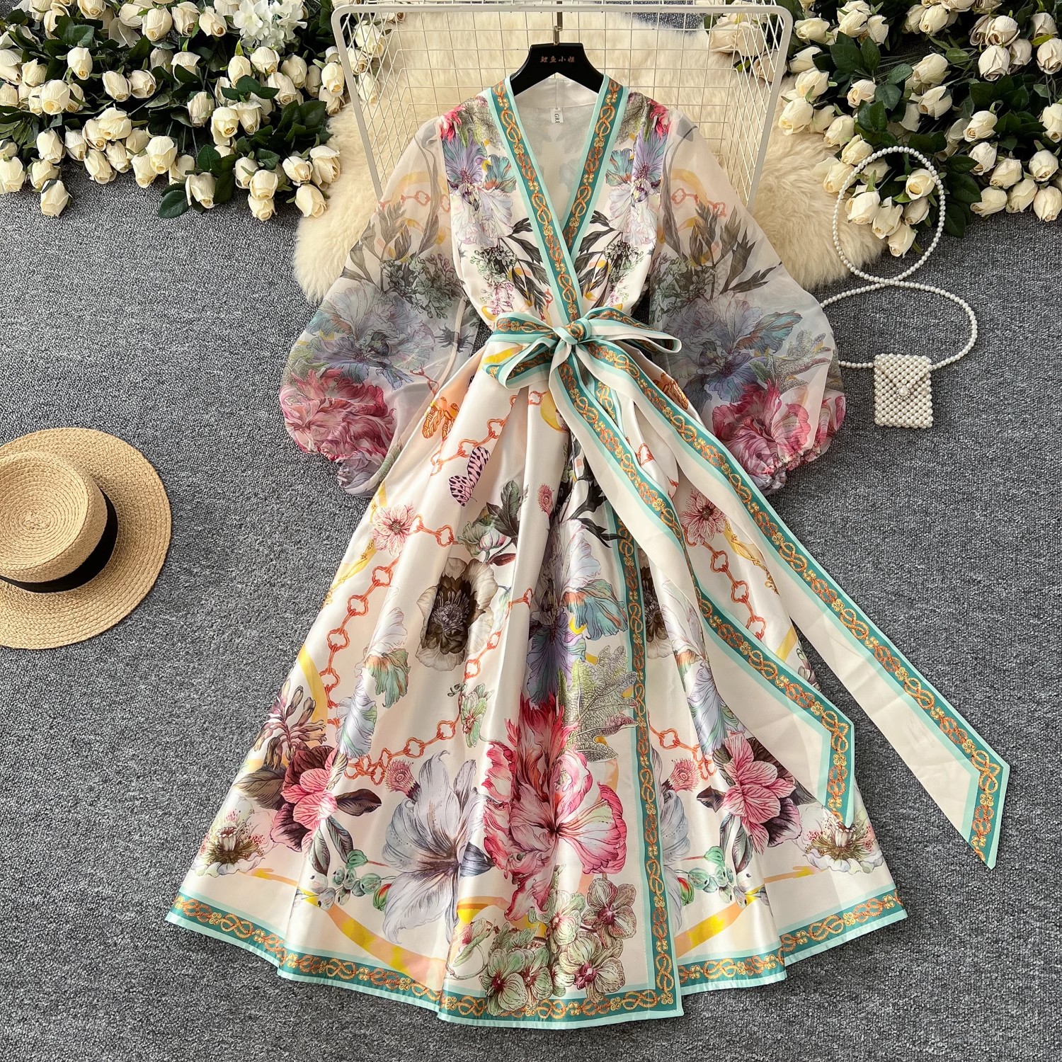 2025 Summer Holiday Gorgeous G - Linen Dress Wrap avaliação e preço