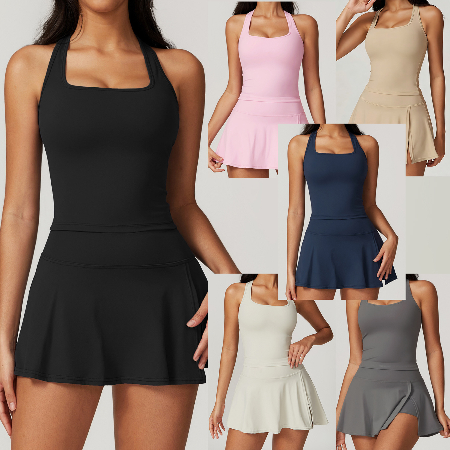 2 Piece Tennis Dresses for Wom - Crop Top Crochet avaliação e preço
