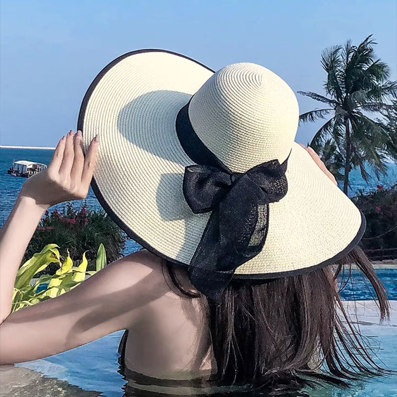 Wide Brim Straw Hat Women Summ - Hat Floppy Wide avaliação e preço