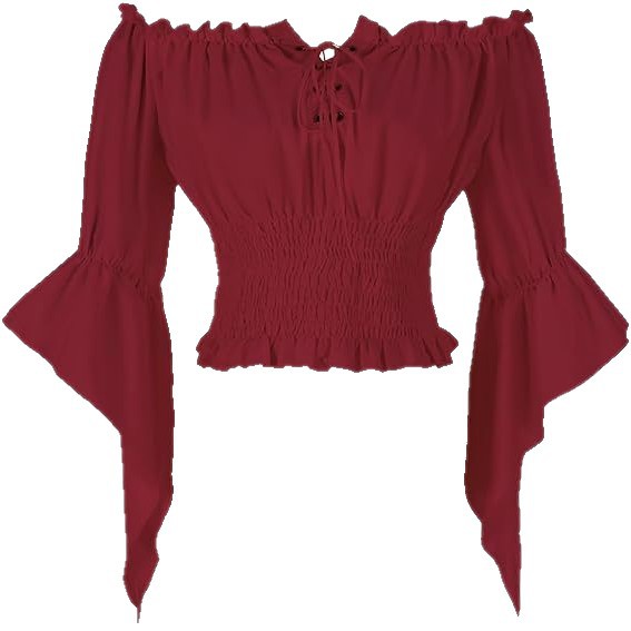 Renaissance Medieval Aristocra - Blouse Off Shoulder avaliação e preço