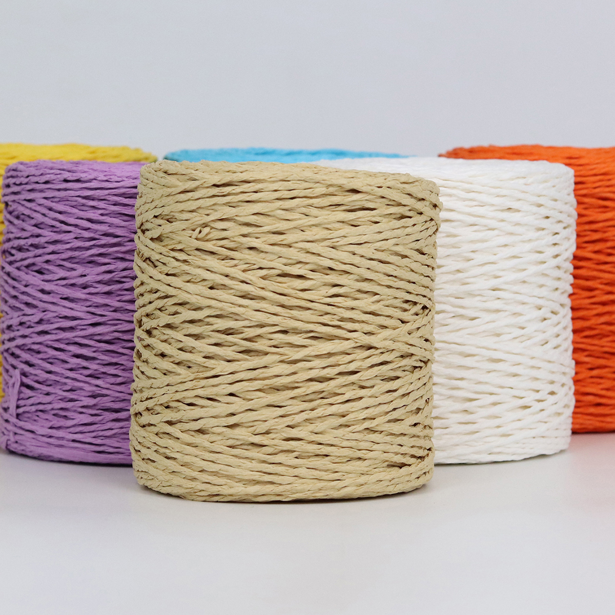 100g Raffia Straw Yarn Handmad - Crochet Bag Raffia avaliação e preço