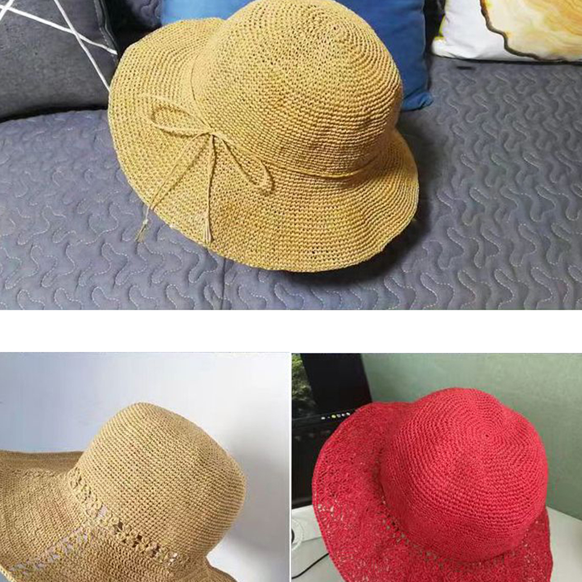 100g Raffia Straw Yarn Handmad - Crochet Bag Raffia avaliação e preço