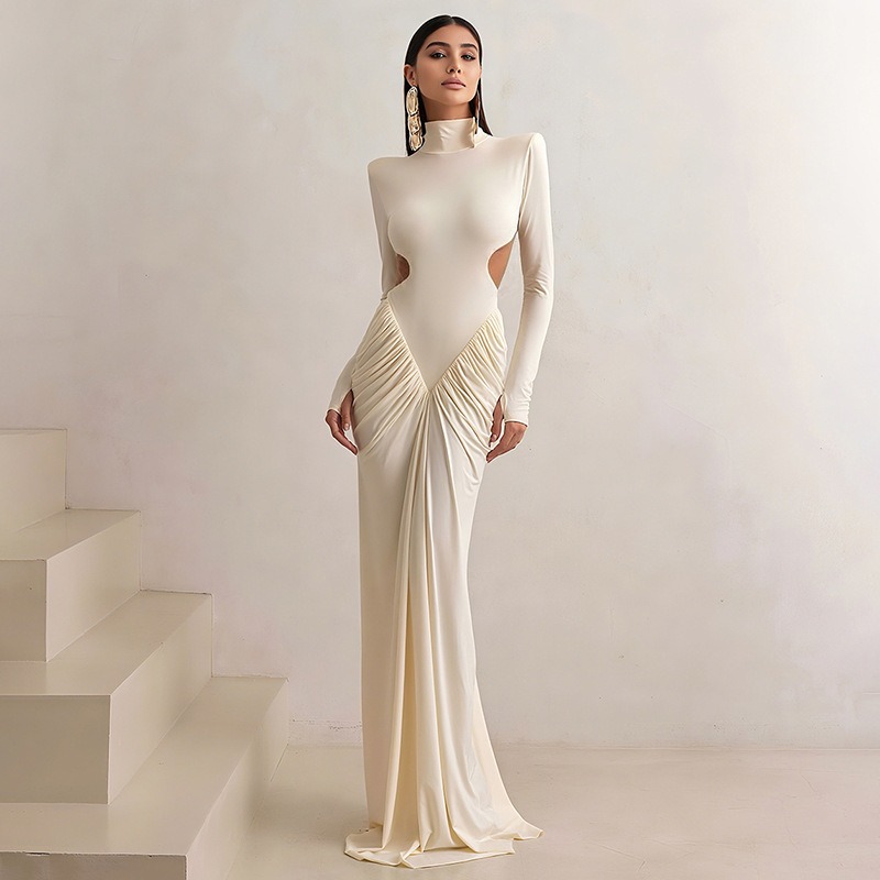 Women Backless Long Dress Turt - Maxi Dress Halter avaliação e preço