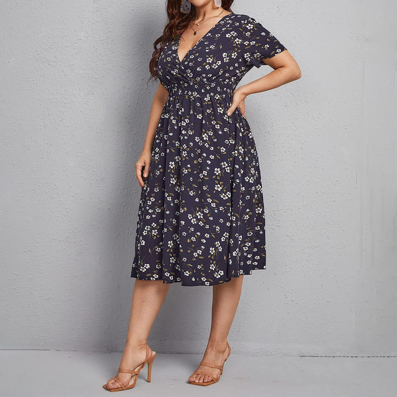 Plus Size Women's Dress, Flowe - Romper Floral Print avaliação e preço