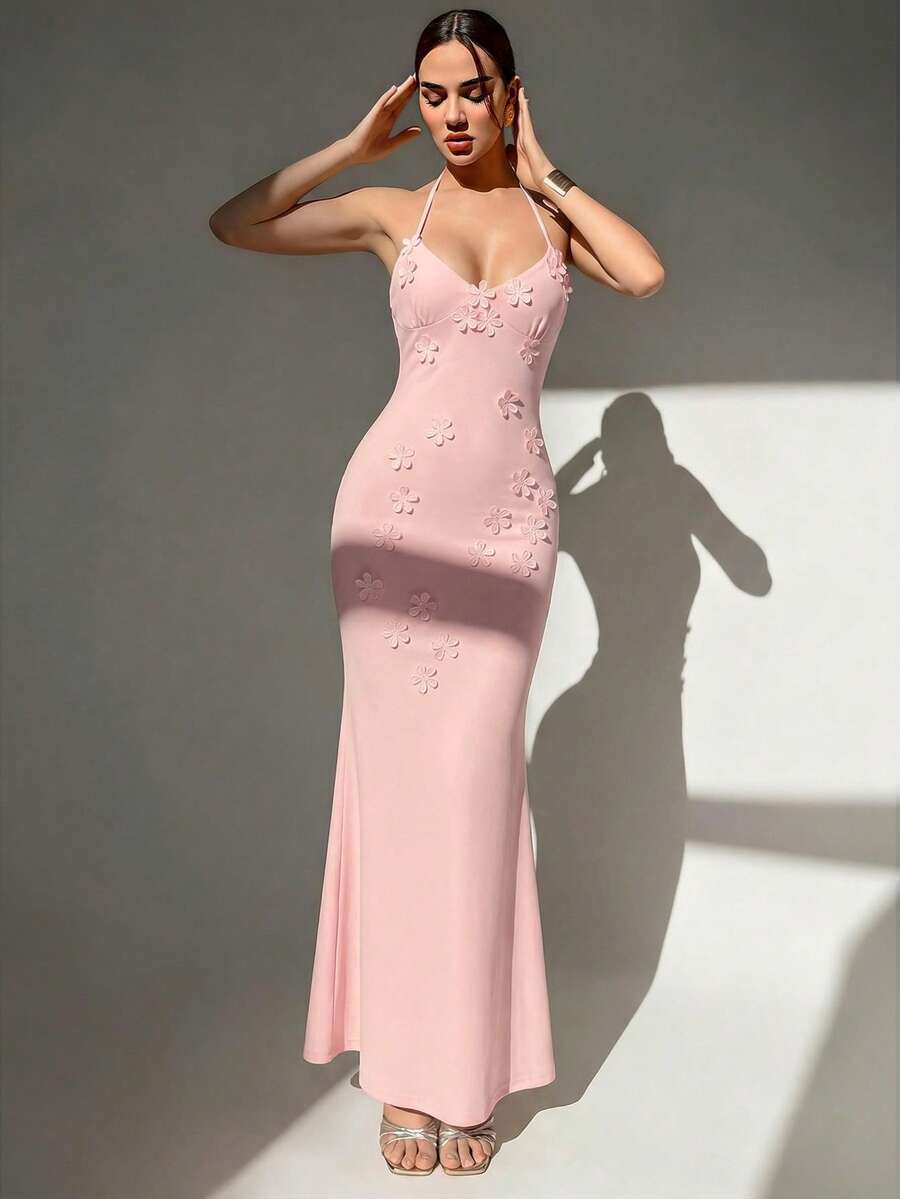 Womens Sexy Y2K Micro Cup Fron - Maxi Dress Halter avaliação e preço