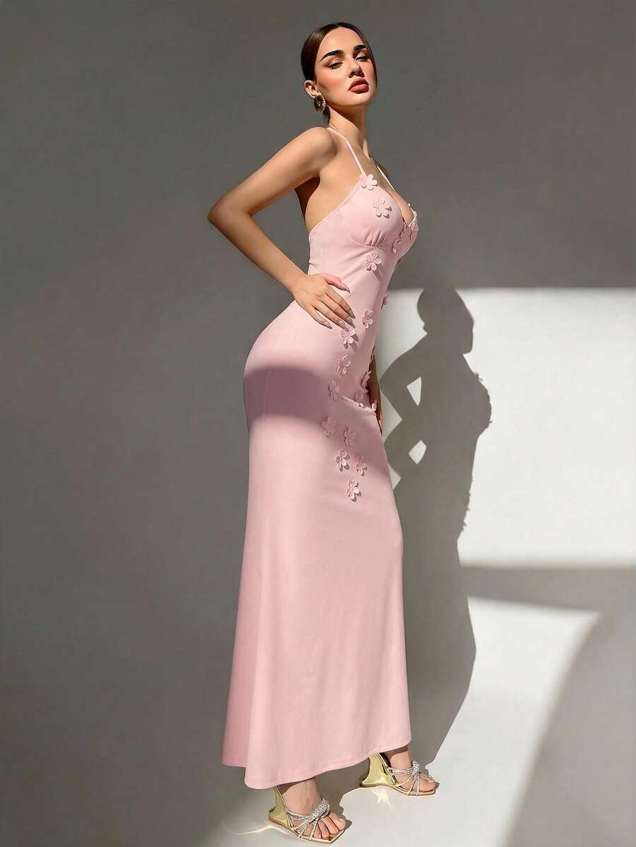 Womens Sexy Y2K Micro Cup Fron - Maxi Dress Halter avaliação e preço