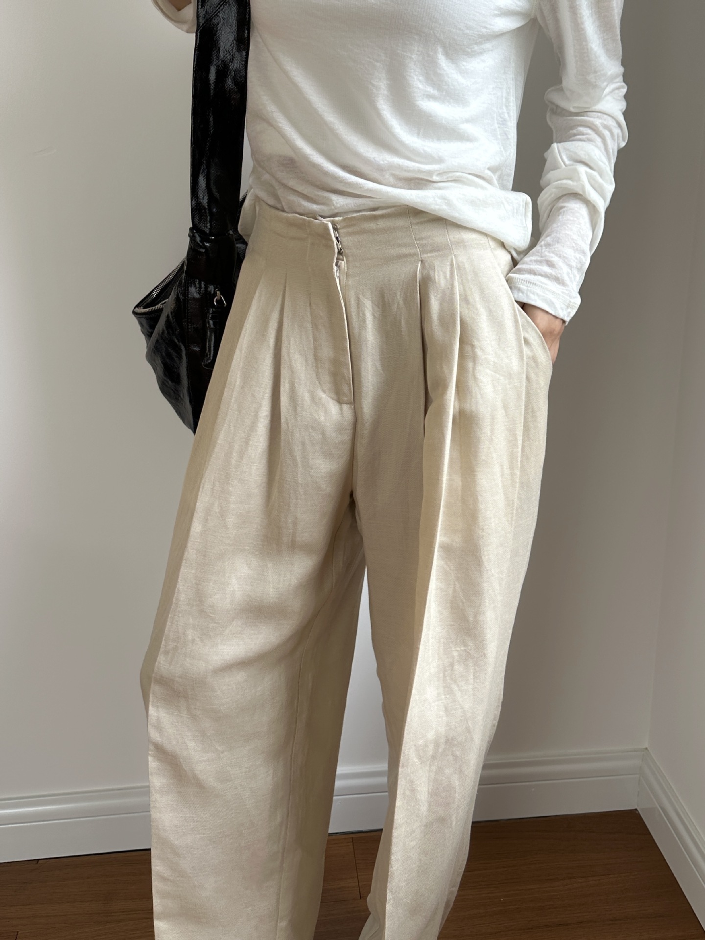 Casual Linen Wide Leg Pants Pl - Linen Pant Wide avaliação e preço