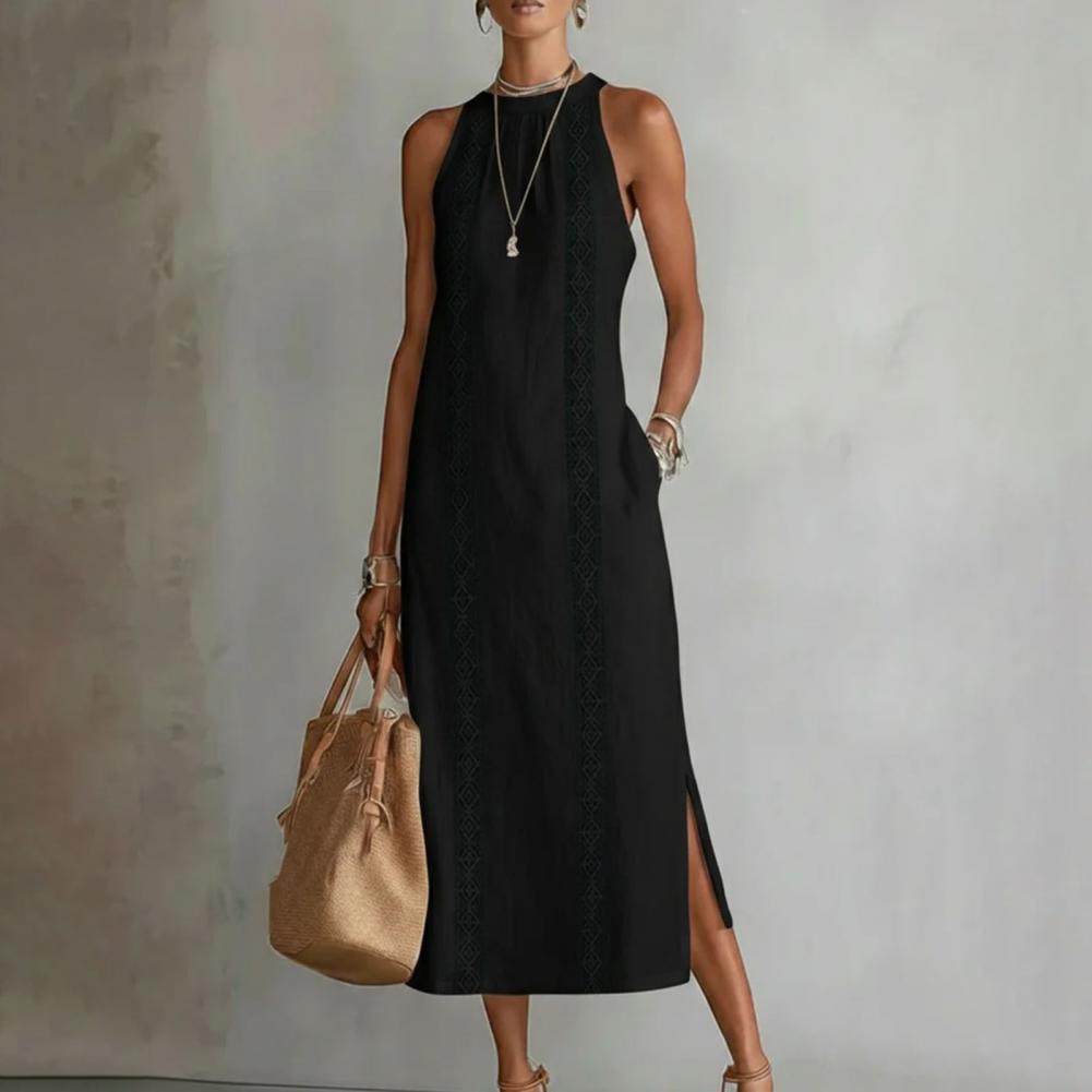 2026 Summer Dress for Women Sl - Linen Dress Wrap avaliação e preço