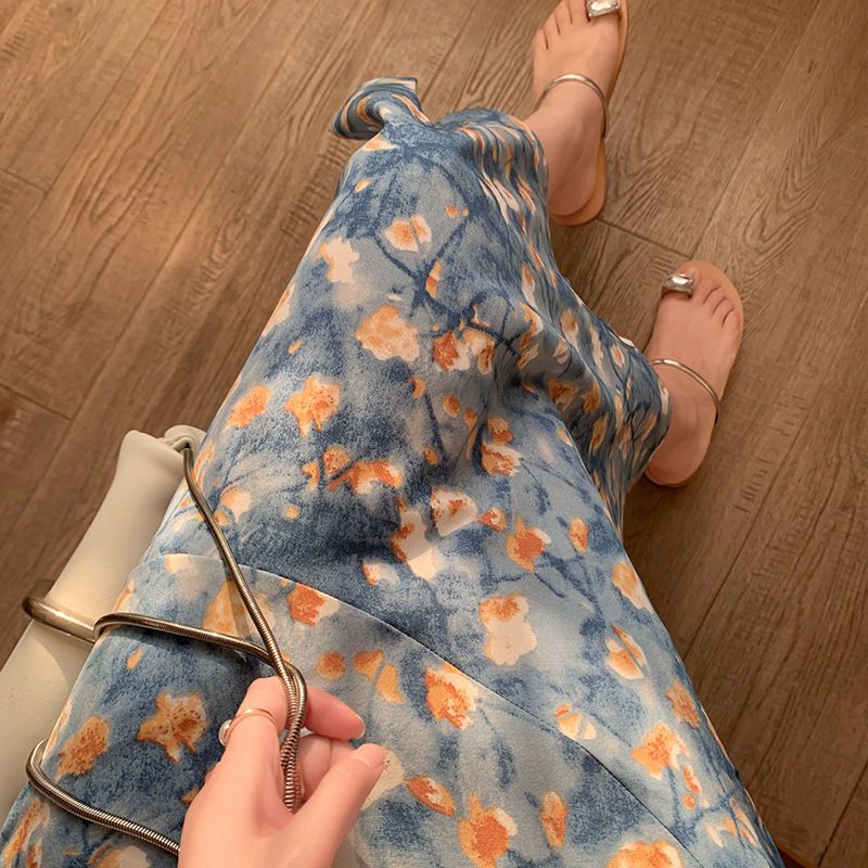 Women's Summer Two-Piece Set L - Midi Skirt Floral avaliação e preço