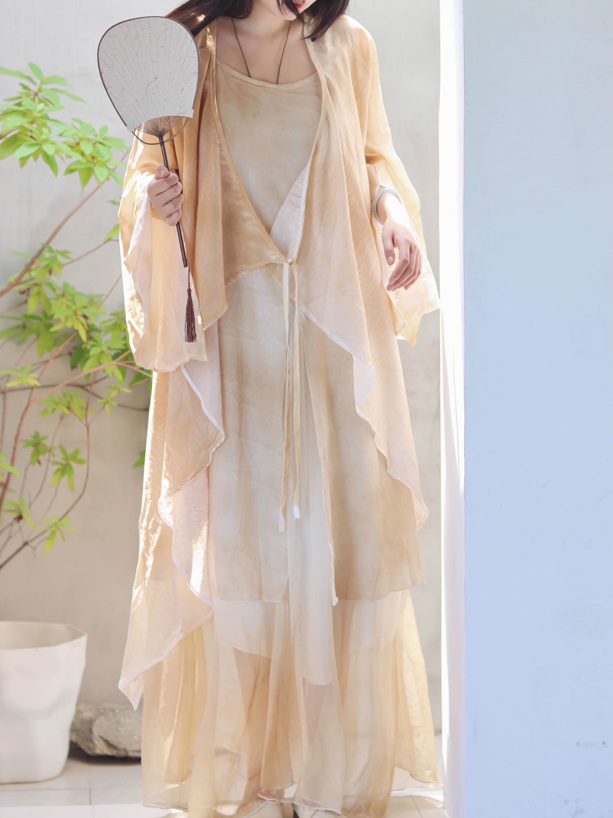 New Chinese Style Cotton Linen - Linen Dress Wrap avaliação e preço