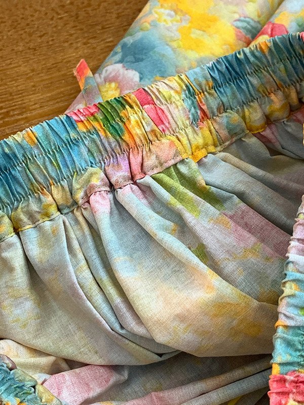 Retro Artistic Large Size A-Li - Midi Skirt Floral avaliação e preço