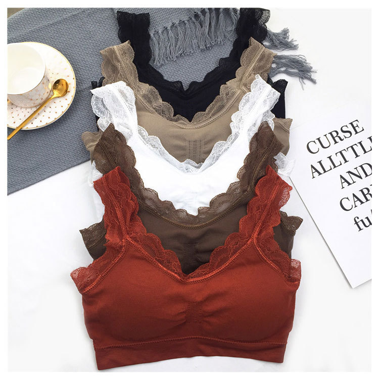 3D Sexy lace Lingerie Seamless - Bralette Triangle Set avaliação e preço