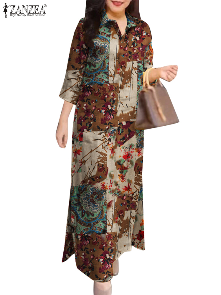ZANZEA Women Auutmn Dresses Vi - Romper Floral Print avaliação e preço