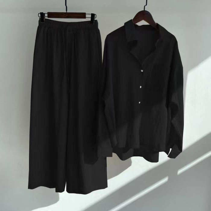Women Cotton Linen 2 Piece Set - Linen Pant Wide avaliação e preço