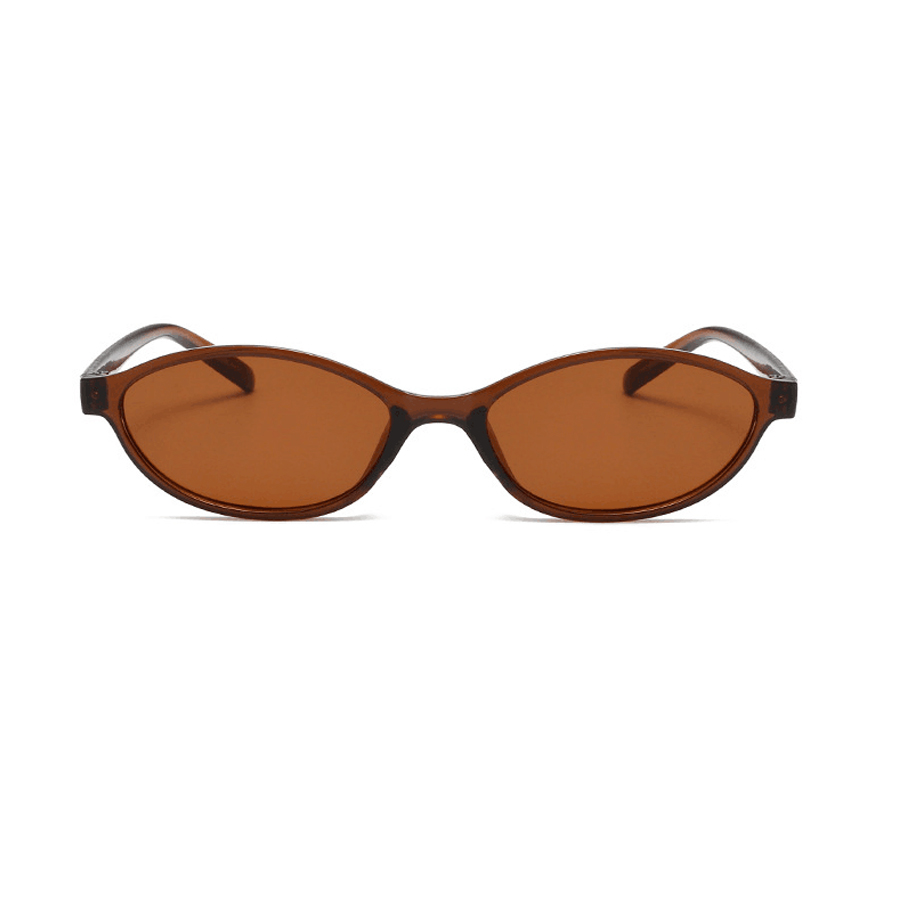 Fashion Oval Simple Literary S - Sunglasses Cat Eye avaliação e preço