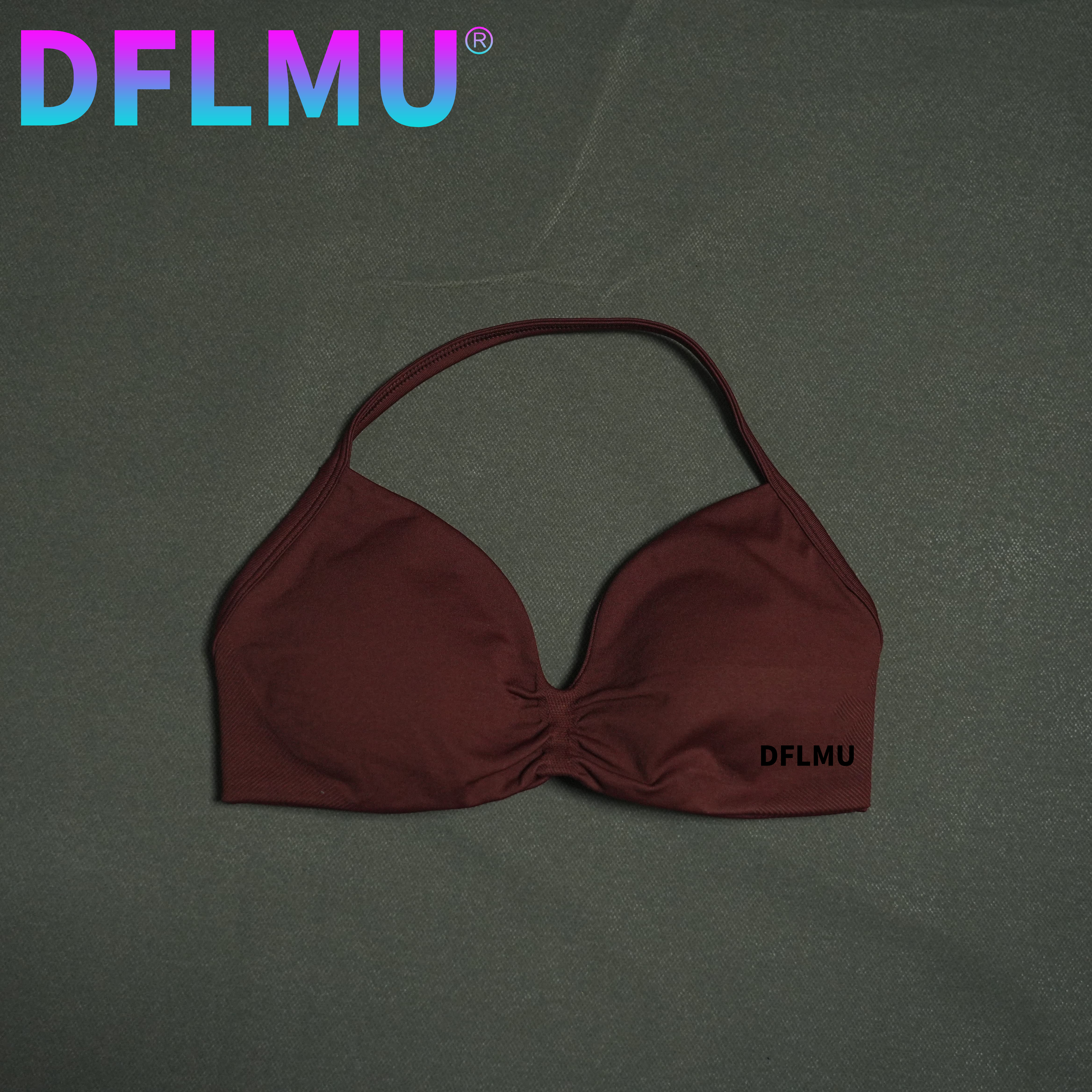 DFLMU Women Halter Sports Bra  - Crop Top Crochet avaliação e preço