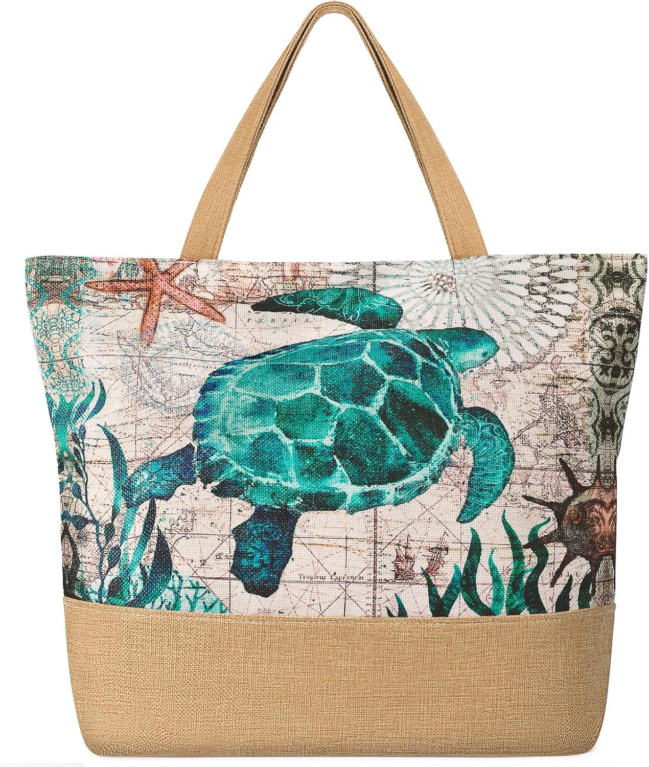 Large Beach Bag for Women with - Tote Bag Beach avaliação e preço