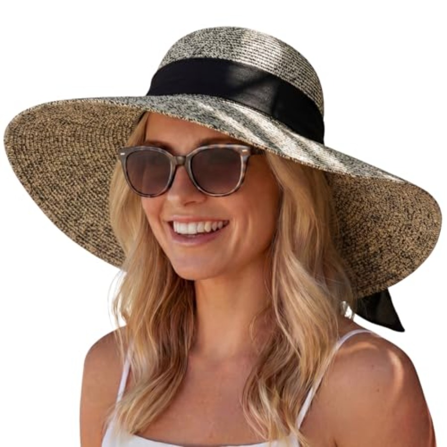 Hat Hut Wide Brim Beach Sun Ha - Hat Floppy Wide avaliação e preço