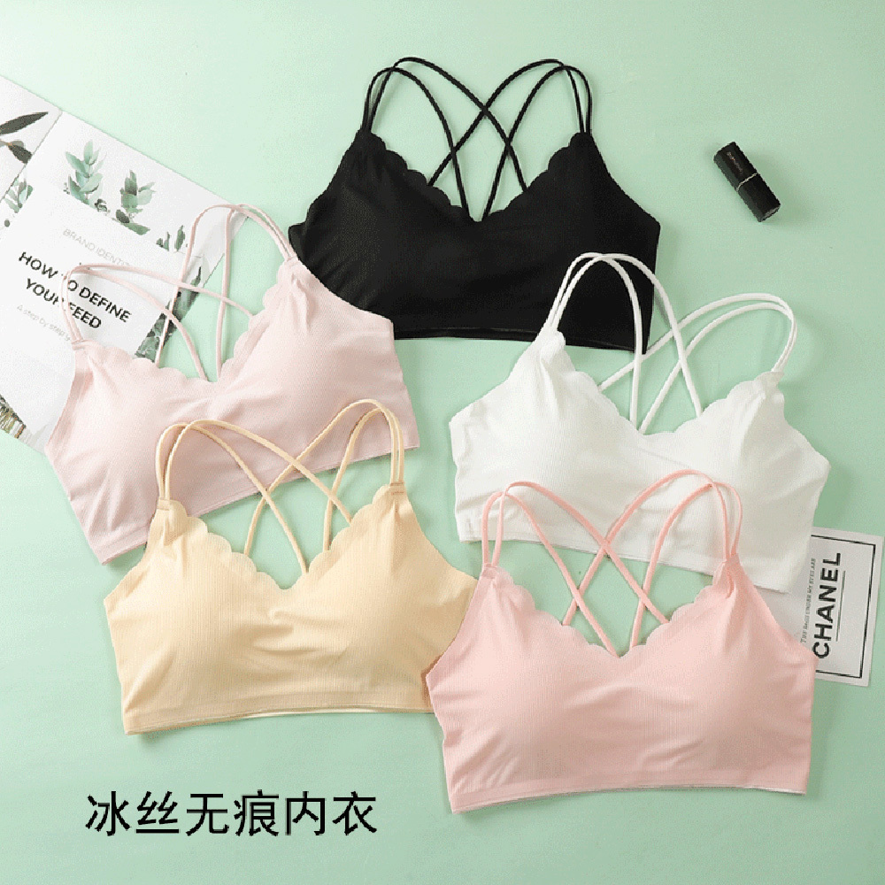 3D Sexy Lingerie Seamless Spor - Bralette Triangle Set avaliação e preço