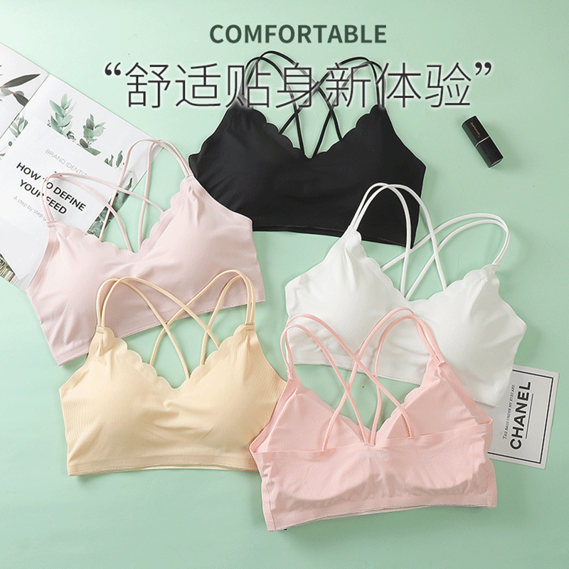 3D Sexy Lingerie Seamless Spor - Bralette Triangle Set avaliação e preço