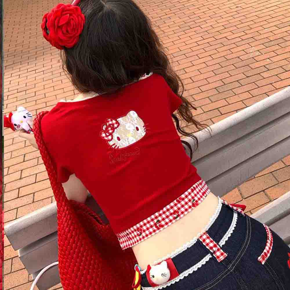 Hello Kitties Summer Women's S - Blouse Off Shoulder avaliação e preço