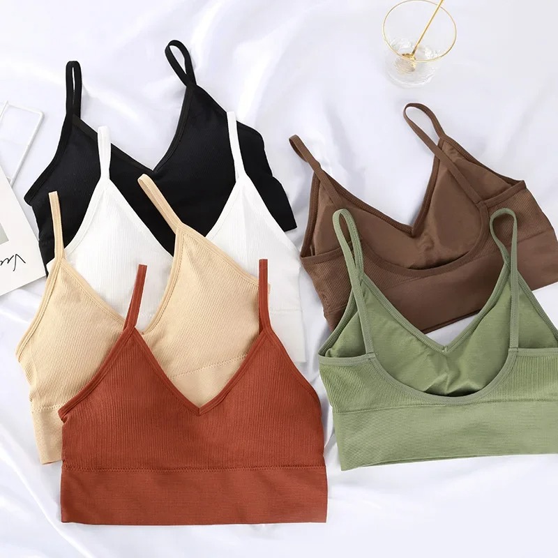 Seamless Women Push Up Bra Bea - Bralette Triangle Set avaliação e preço
