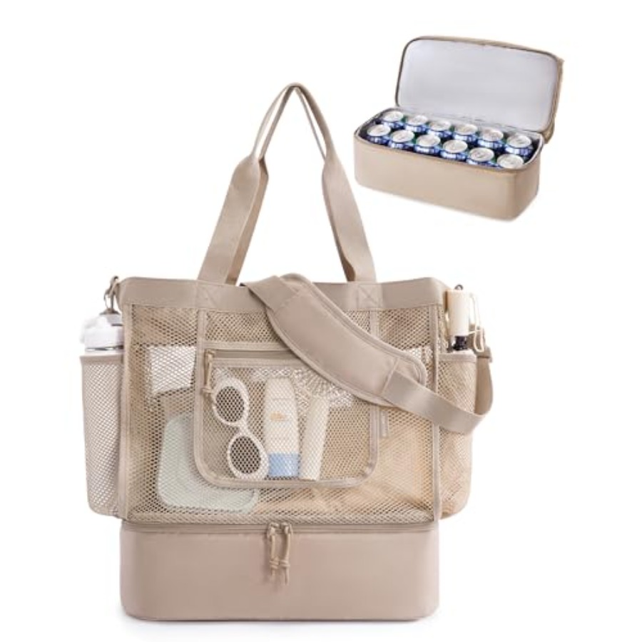 BAGSMART Beach Bag for Women M - Tote Bag Beach avaliação e preço