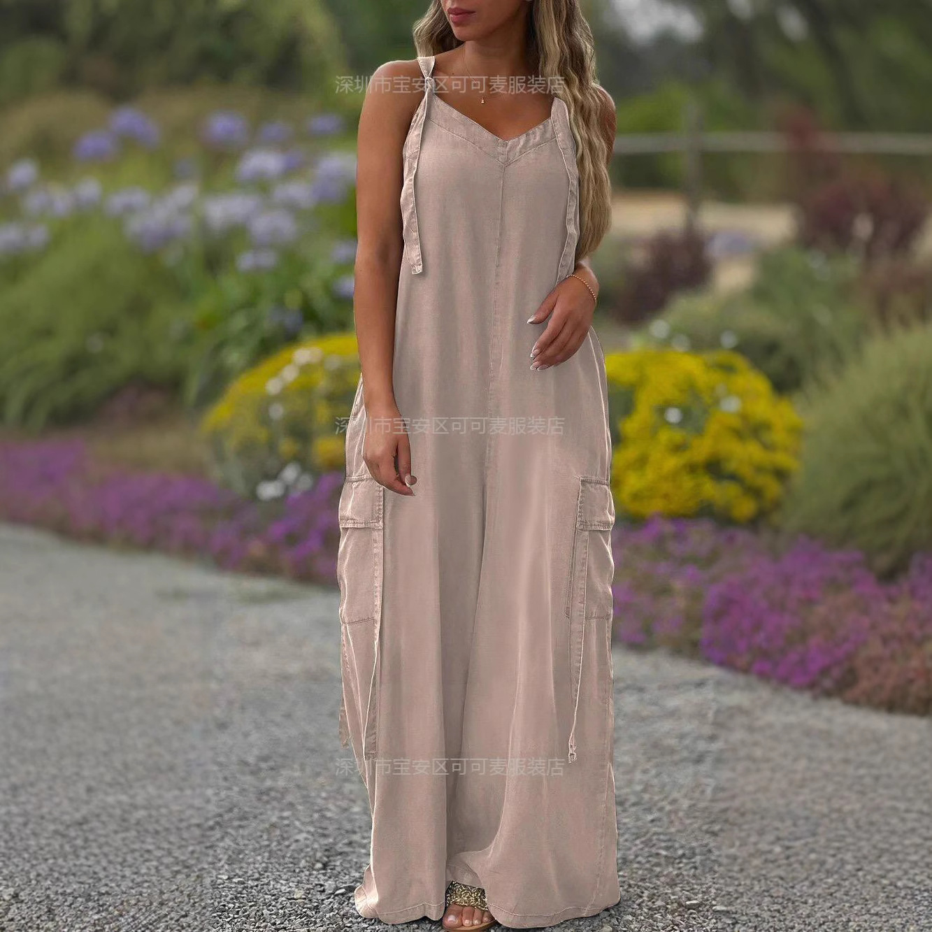 Loose Summer Jumpsuit Casual L - Jumpsuit Linen Relaxed avaliação e preço