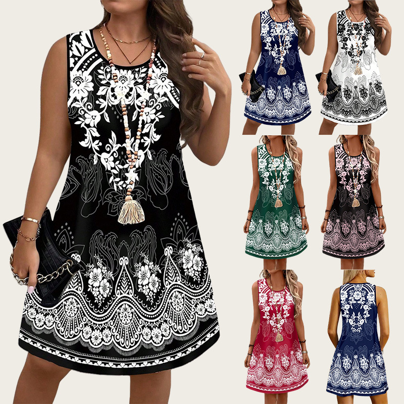 Ethnic Style Vintage Dresses 2 - Romper Floral Print avaliação e preço