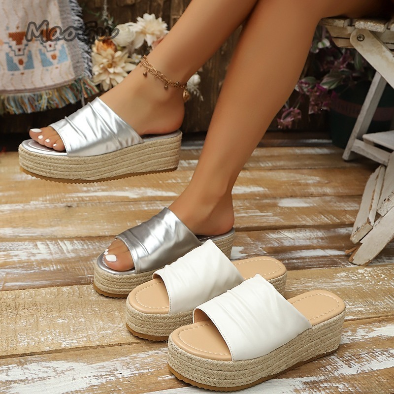Women's Ruched Espadrille Wedg - Wedge Espadrille Women avaliação e preço