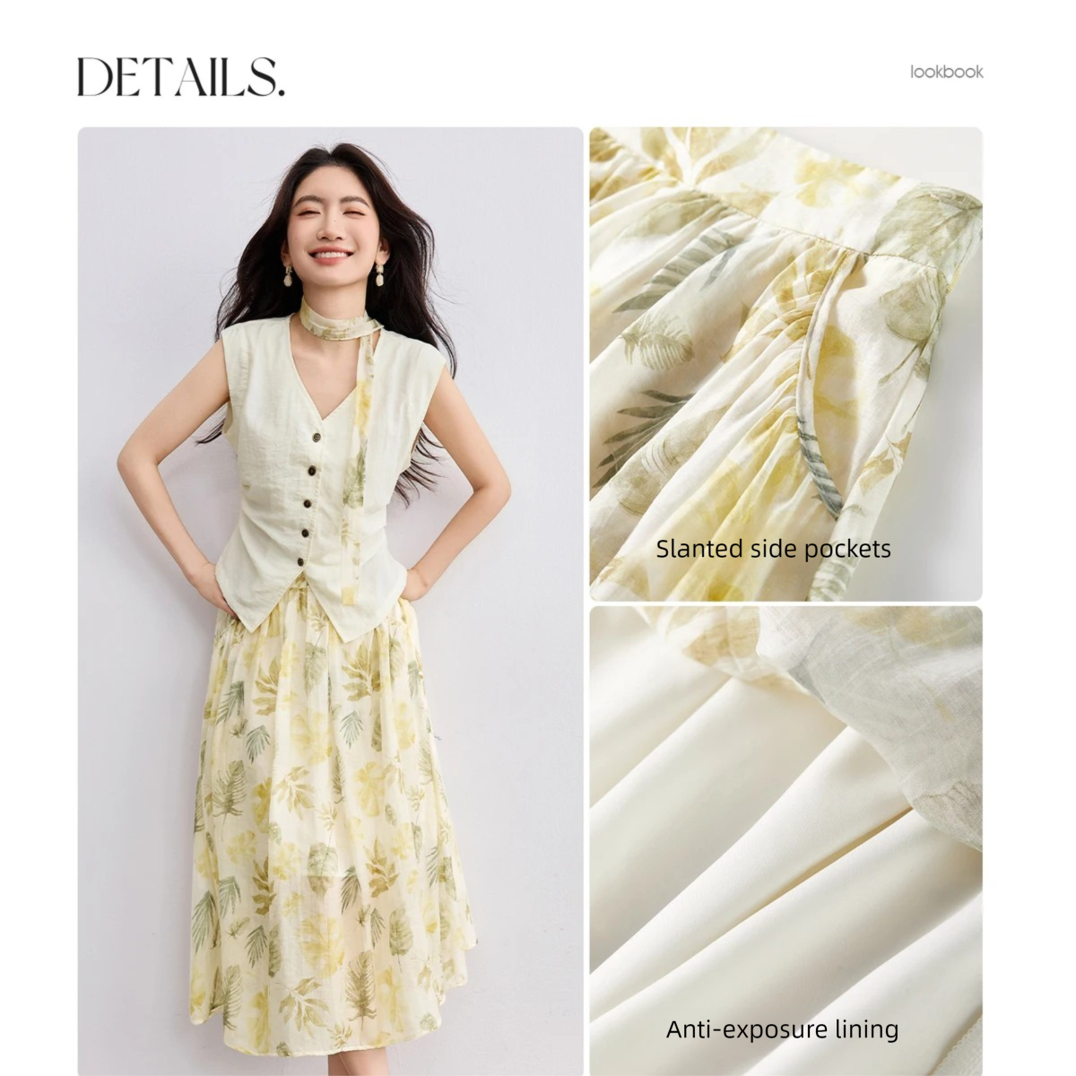 SENTUBILA Elegant Skirt Holida - Midi Skirt Floral avaliação e preço