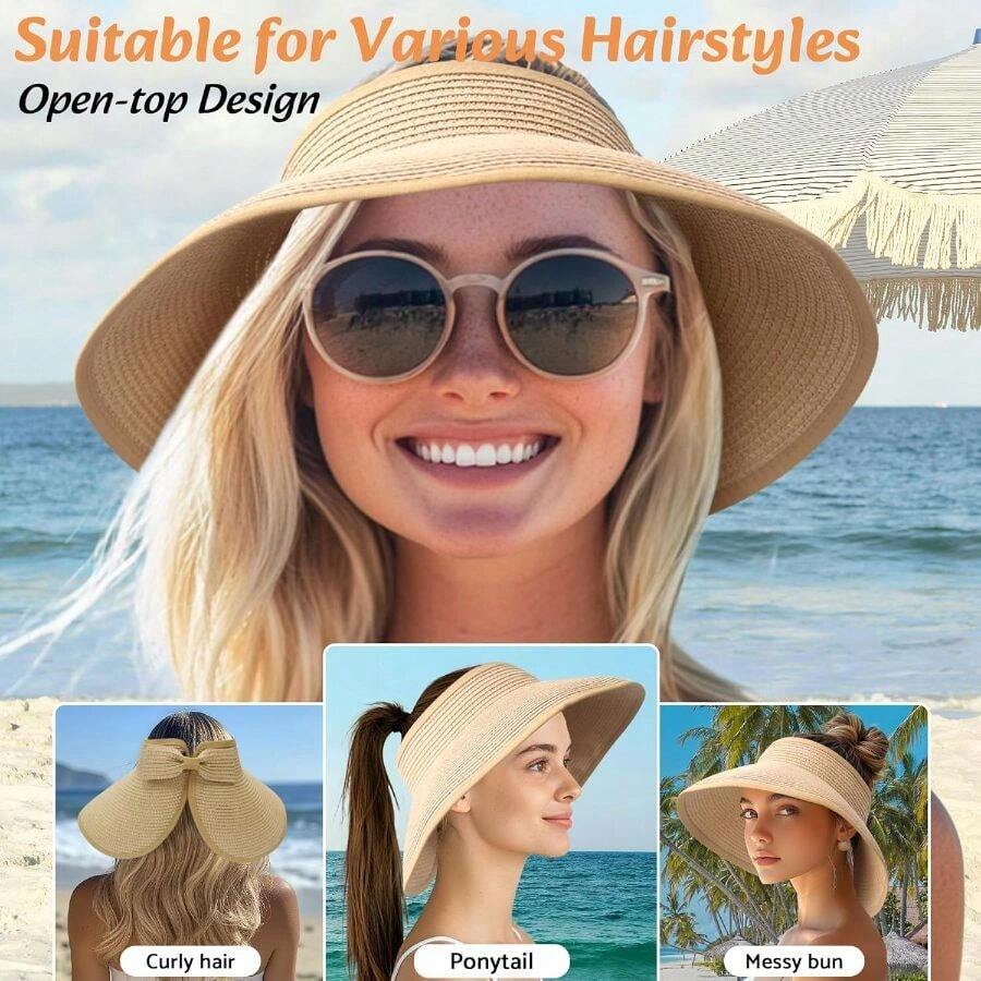 NPQQUAN Sun Visor Hats For Wom - Hat Floppy Wide avaliação e preço