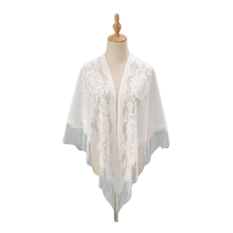 Floral Lace Shawl Wrap Women E - Kimono Sheer Floral avaliação e preço
