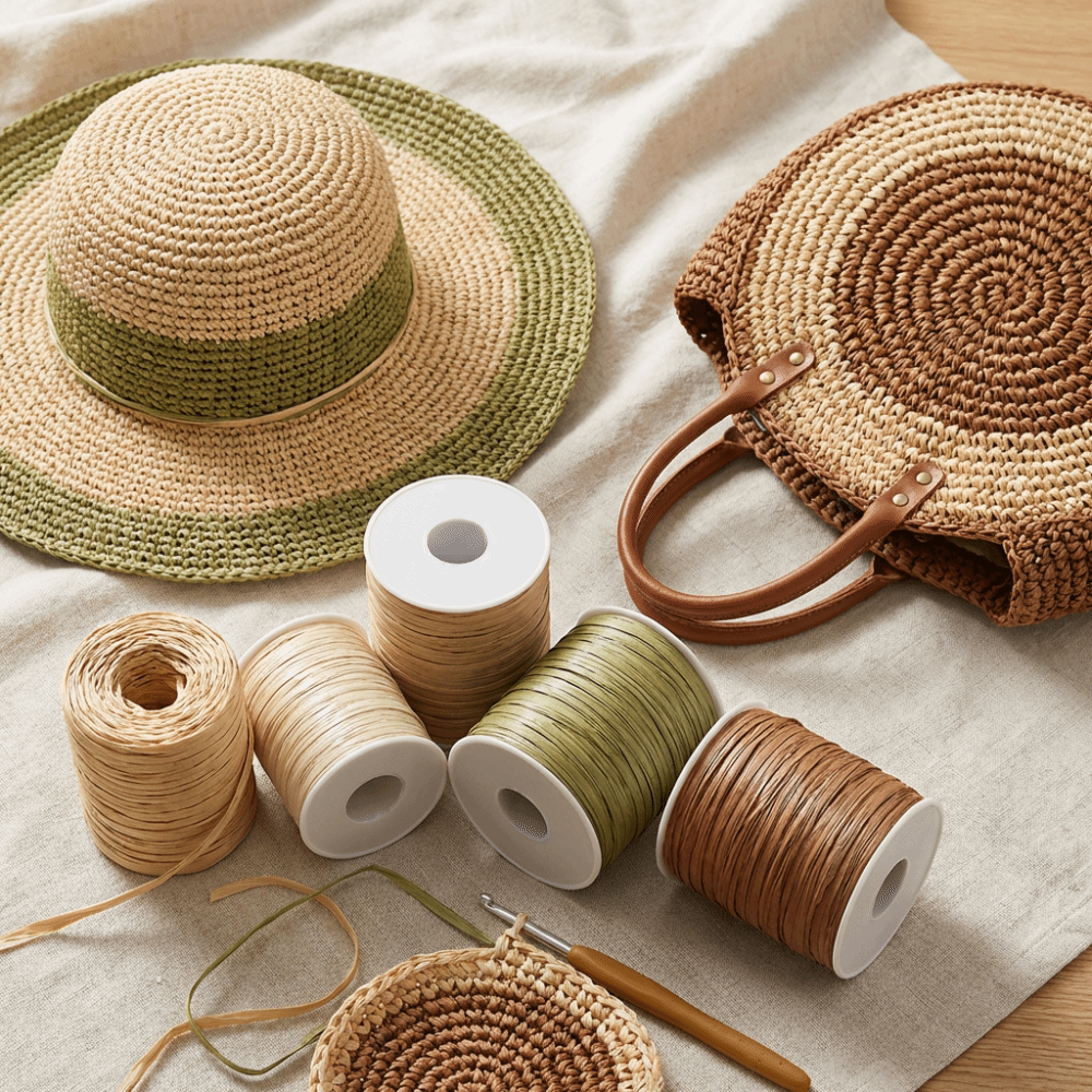Premium Quality 120M Per Roll  - Crochet Bag Raffia avaliação e preço
