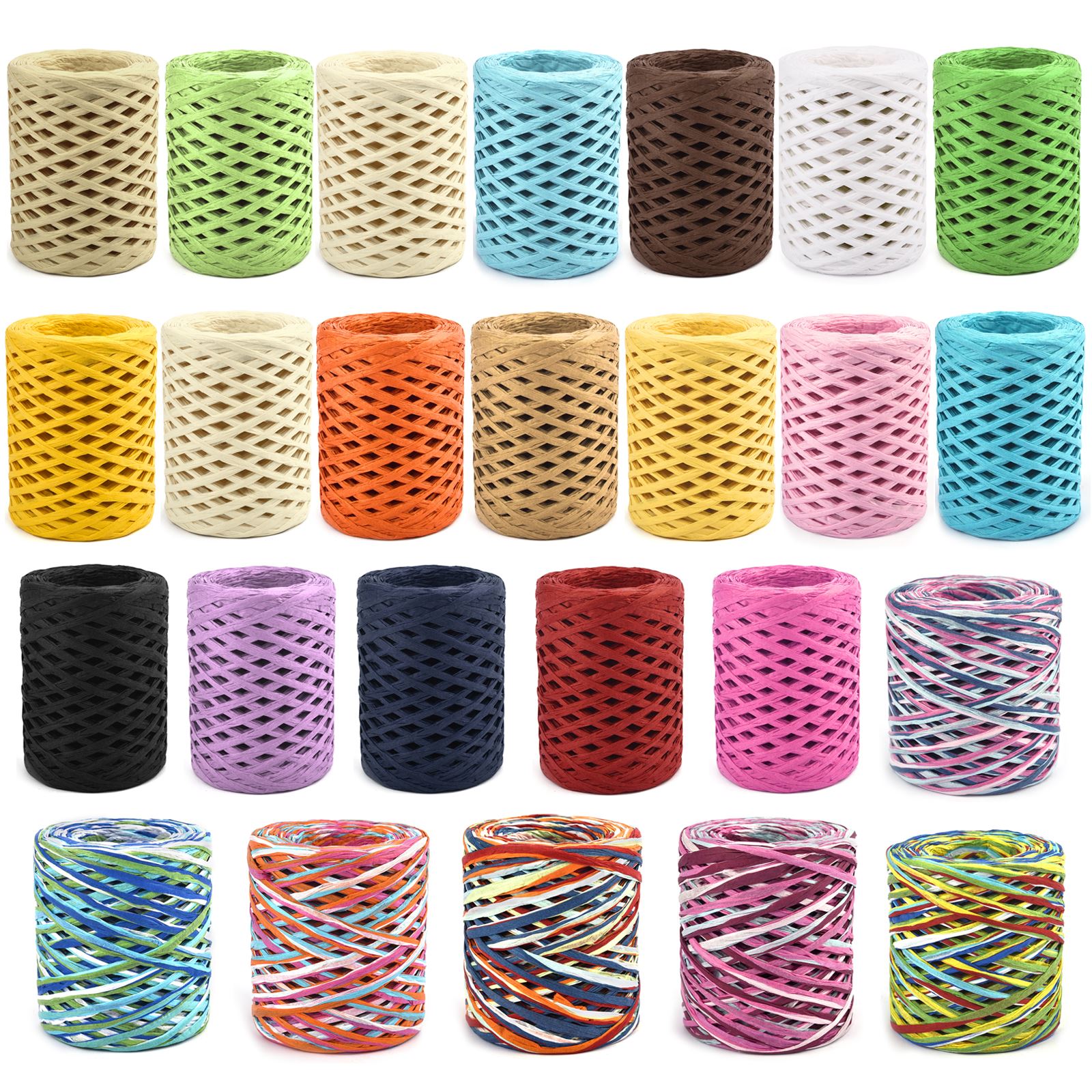 100M Natural Raffia Straw Yarn - Crochet Bag Raffia avaliação e preço