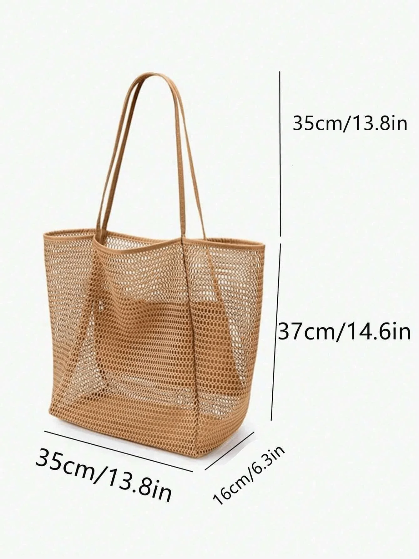 1pc Mesh Beach Tote Bag, Outdo - Tote Bag Beach avaliação e preço