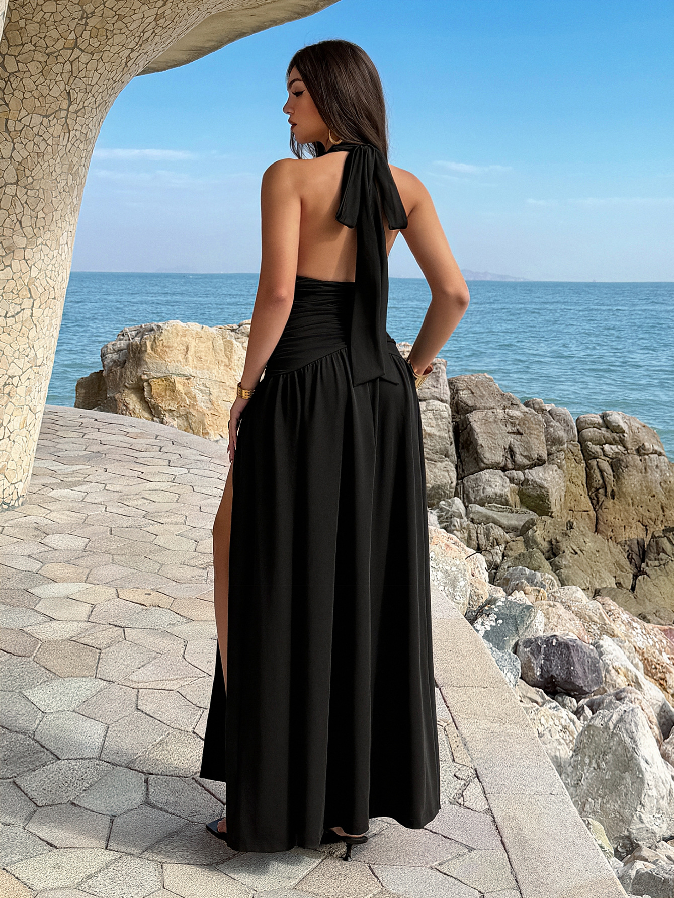 Women's Dress 2 Colors Halter  - Maxi Dress Halter avaliação e preço