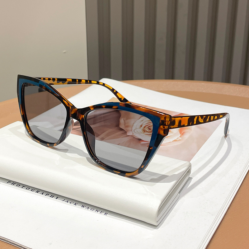 Women Color Block Cat Eye Eyeg - Sunglasses Cat Eye avaliação e preço