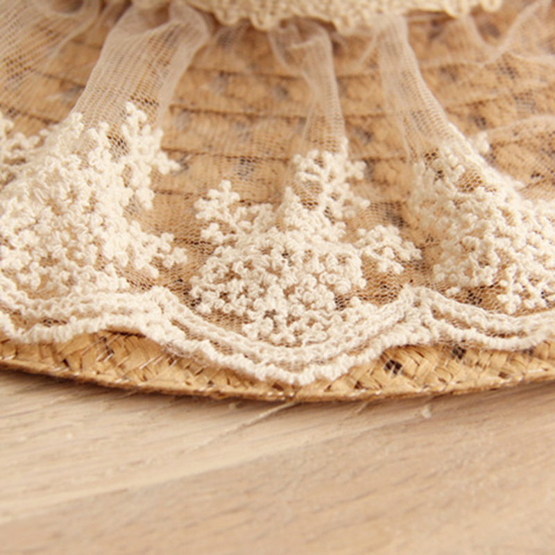 Women Lace Sun Hats For  Wide  - Hat Floppy Wide avaliação e preço