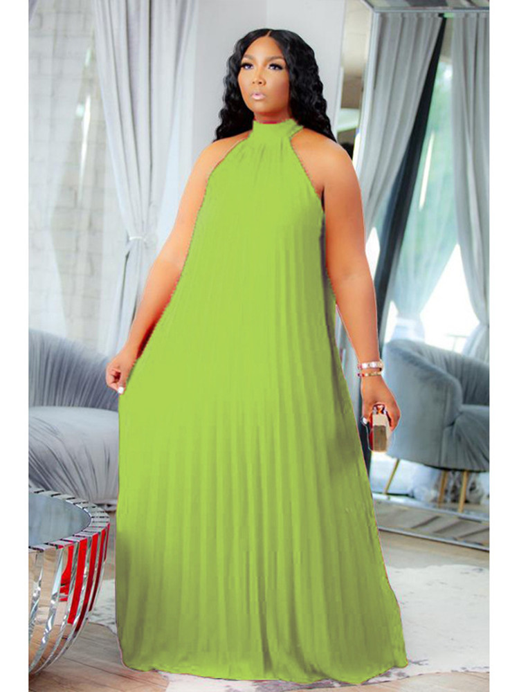 Wmstar Plus Size Women Long Dr - Maxi Dress Halter avaliação e preço