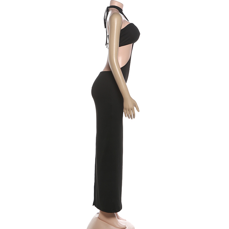 SKMY 2026 Autumn Winter New Wo - Maxi Dress Halter avaliação e preço