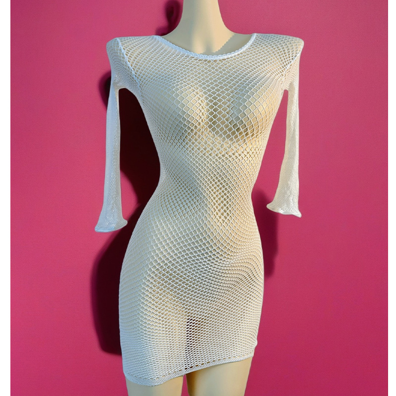 1PC Women Fishnet Cover Up Wit - Cover Up Kaftan avaliação e preço