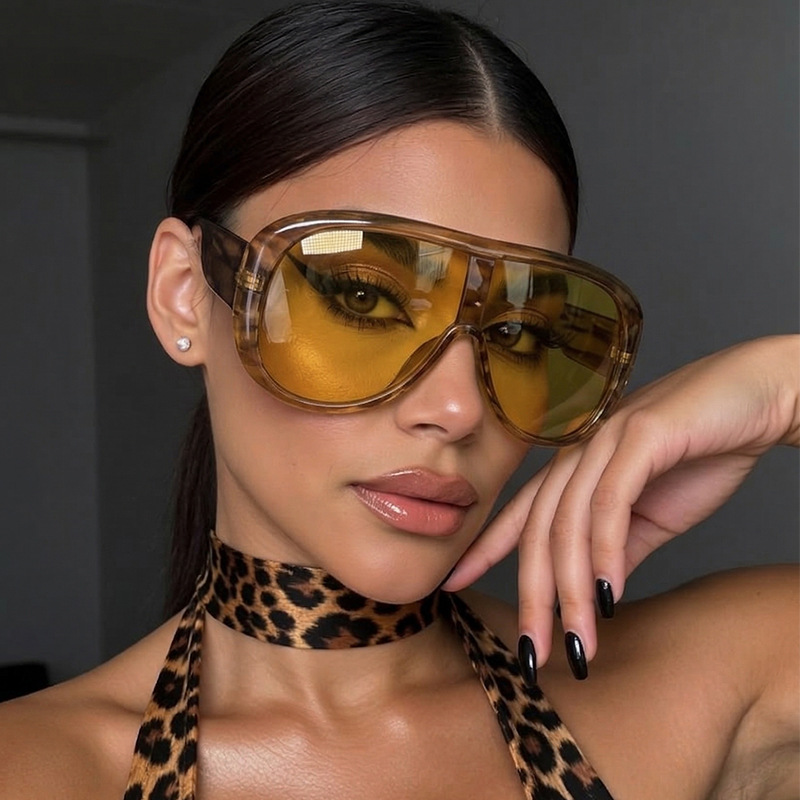 Oversized One Piece Large Fram - Sunglasses Cat Eye avaliação e preço