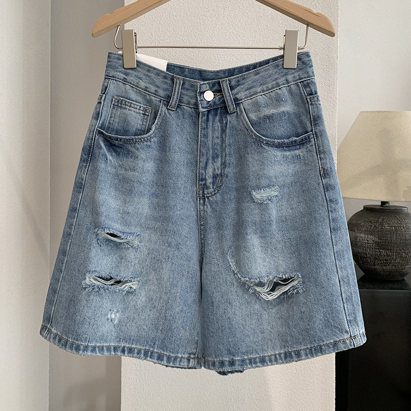 Denim Short Pant Women Jeans V - Shorts Denim Frayed avaliação e preço