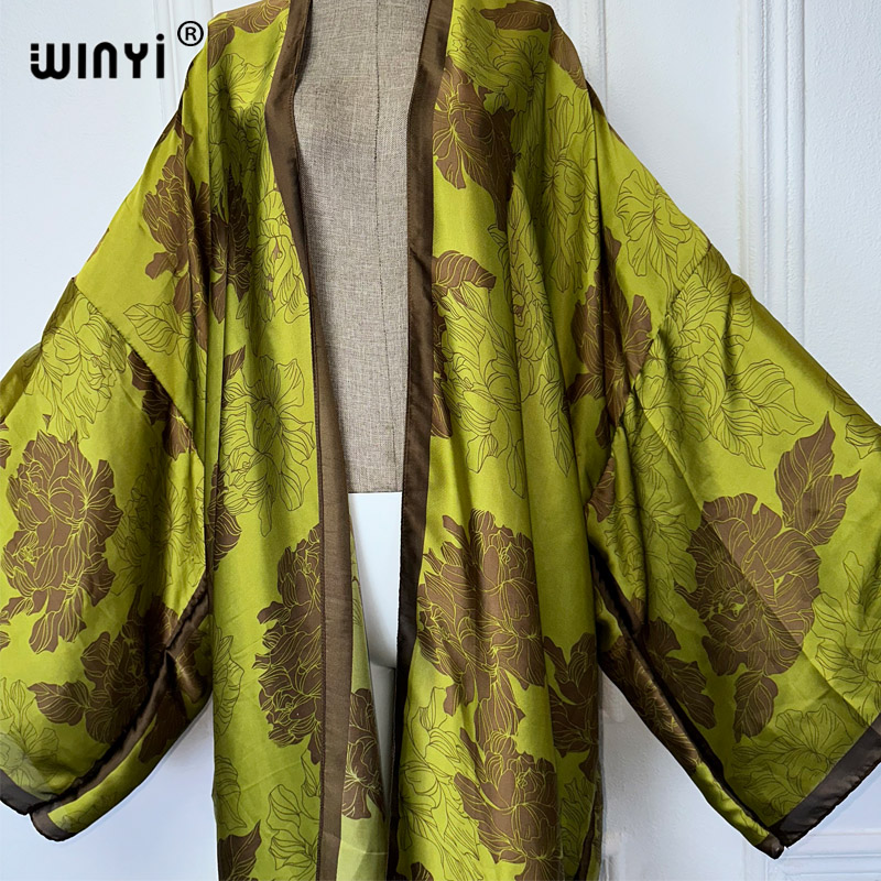WINYI Africa boho print Kimono - Cover Up Kaftan avaliação e preço