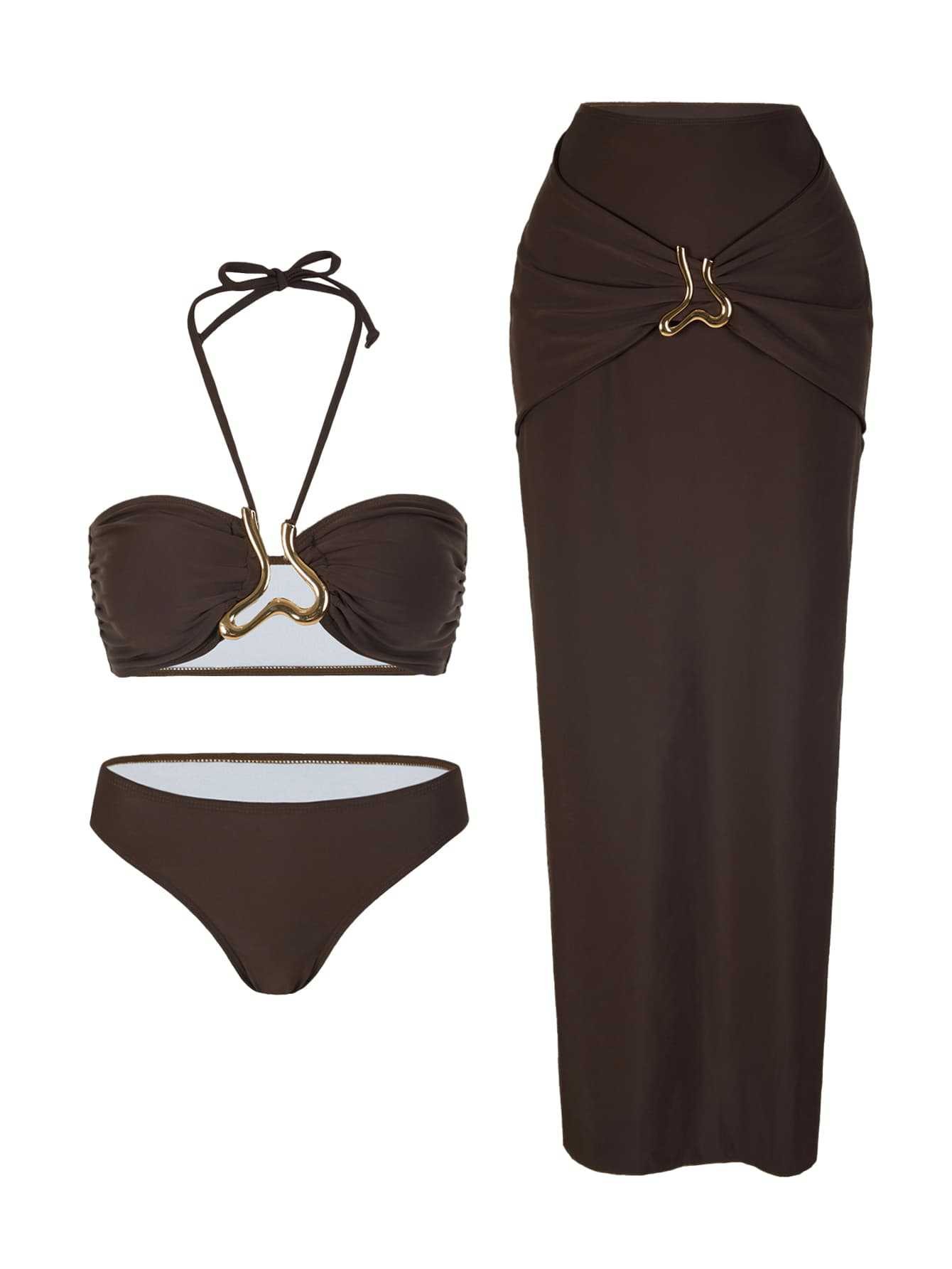 Women Sleeveless Tankini Bikin - Swimsuit Bikini Ruched avaliação e preço