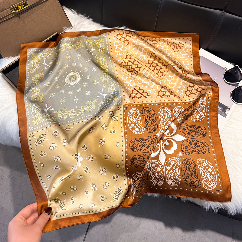 Fashion Square Scarf for Women - Headband Summer Knit avaliação e preço